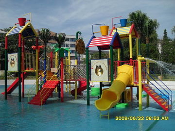 Outdoor Fun Aqua Splash Water Park Sprzęt, Domy Zjeżdżalnia wodna